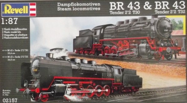 REVELL Railway Models Kits 02157 BR 43 TENDER 2 2 T30   BR 42 TENDER 2 2 T32